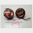 JUEGO DE FAROS AUXILIARES DE LED DE 4"1/2 NO HOMOLOGADOS ( SEGUN FOTOGRAFIAS ) HARLEY DAVIDSON ELECTRA GLIDE FLHT TWIN CAM 1450 CARBURACION