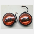 JUEGO DE FAROS AUXILIARES DE LED DE 4"1/2 NO HOMOLOGADOS ( SEGUN FOTOGRAFIAS ) HARLEY DAVIDSON ELECTRA GLIDE FLHT TWIN CAM 1450 CARBURACION 1