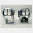 JUEGO DE CARCASAS CROMADAS DE PI�AS  S/FOTOGRAFIAS HARLEY DAVIDSON ELECTRA GLIDE FLHT TWIN CAM 1450 CARBURACION 6
