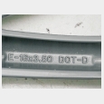 LLANTA TRASERA ( E-16 X 3.50 DOT-D ) PIAGGIO BEVERLY 125 '05/'06 CARBURACION 2