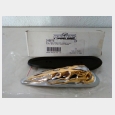 REF. 240076 CALAVERA PARA GUARDABARROS DELANTERO ( SKULL HEAD FENDER TRIM, CHROME & GOLD FL/FLT 80-UP & MOST CUSTOM FENDERS 0